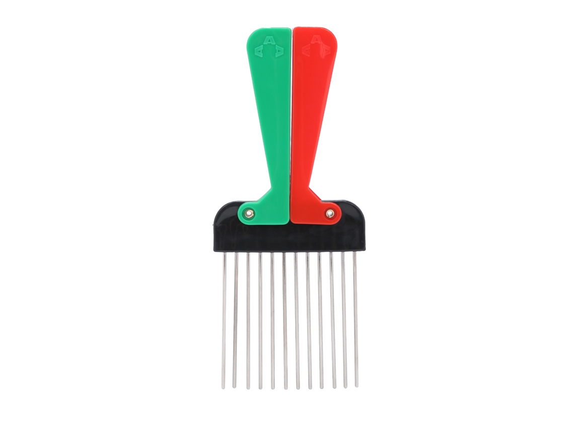 Pente De Metal Portátil Para Desembaraçar E Estilo De Cabelo