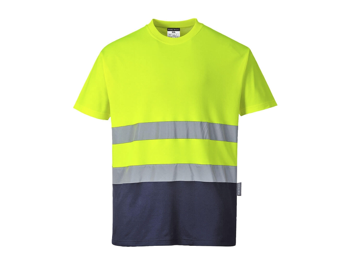 Camiseta De Alta Visibilidad Cotton Comfort - Manga Corta Amarillo Marino / Xxl