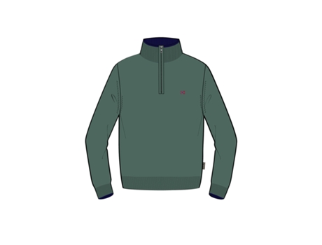 Camiseta de Hombre NAPAPIJRI Cremallera Dain Verde (XL)