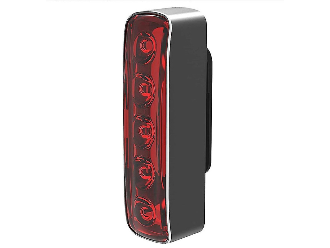 Luz Trasera Bicicleta Inteligente Usb Recargable Ipx8 Negra Yizhood