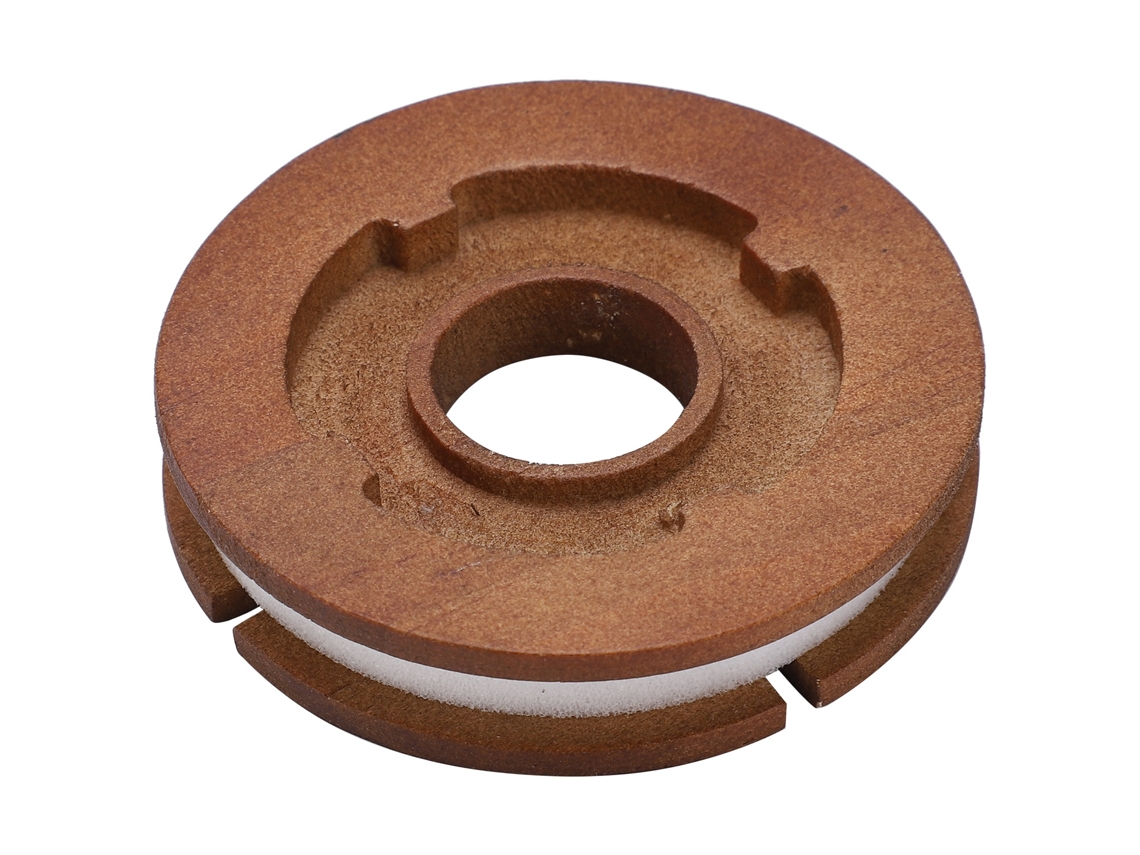 Carrete de madera Anub para guardar cebo y preparar aparejos, accesorio para pesca con mosca.
