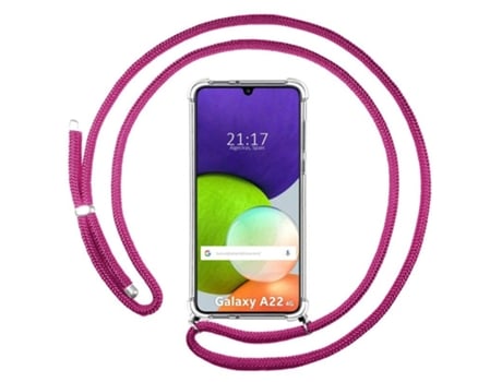 Carcasa Samsung Galaxy A22 4G / M22 TUMUNDOSMARTPHONE Colgante Rosa