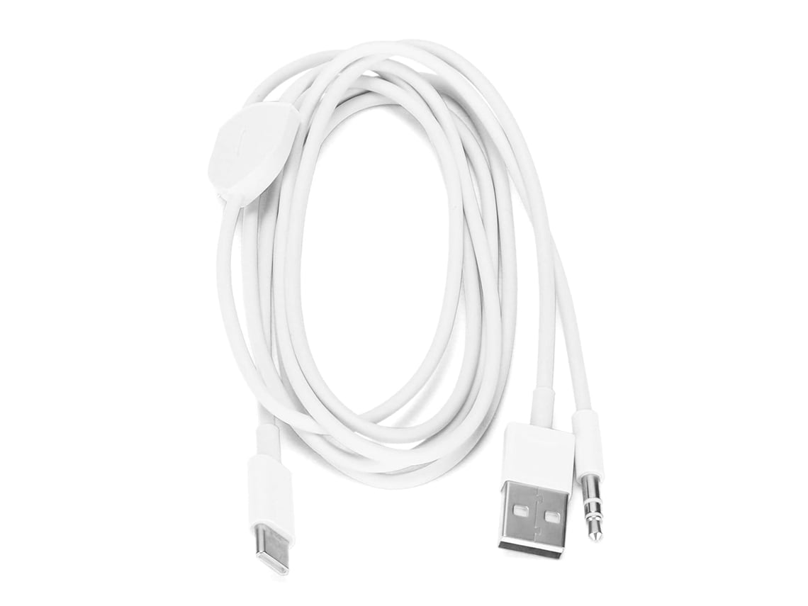 Cable Adaptador 2 En 1 De 3,5 Mm Aux Usb-c A Puerto De Carga. Diseñado Para Escuchar Música Y Cargar Simultáneamente.