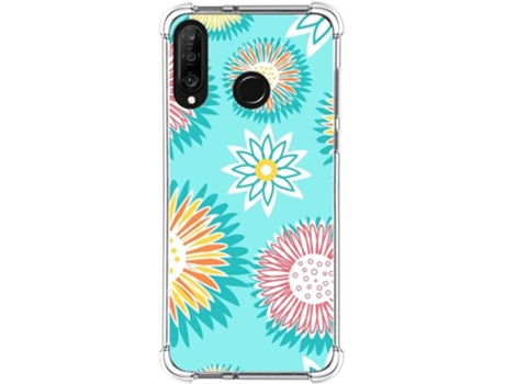 Carcasa Huawei P30 Lite TUMUNDOSMARTPHONE Dibujos Antigolpes Flores 05 Multicolor