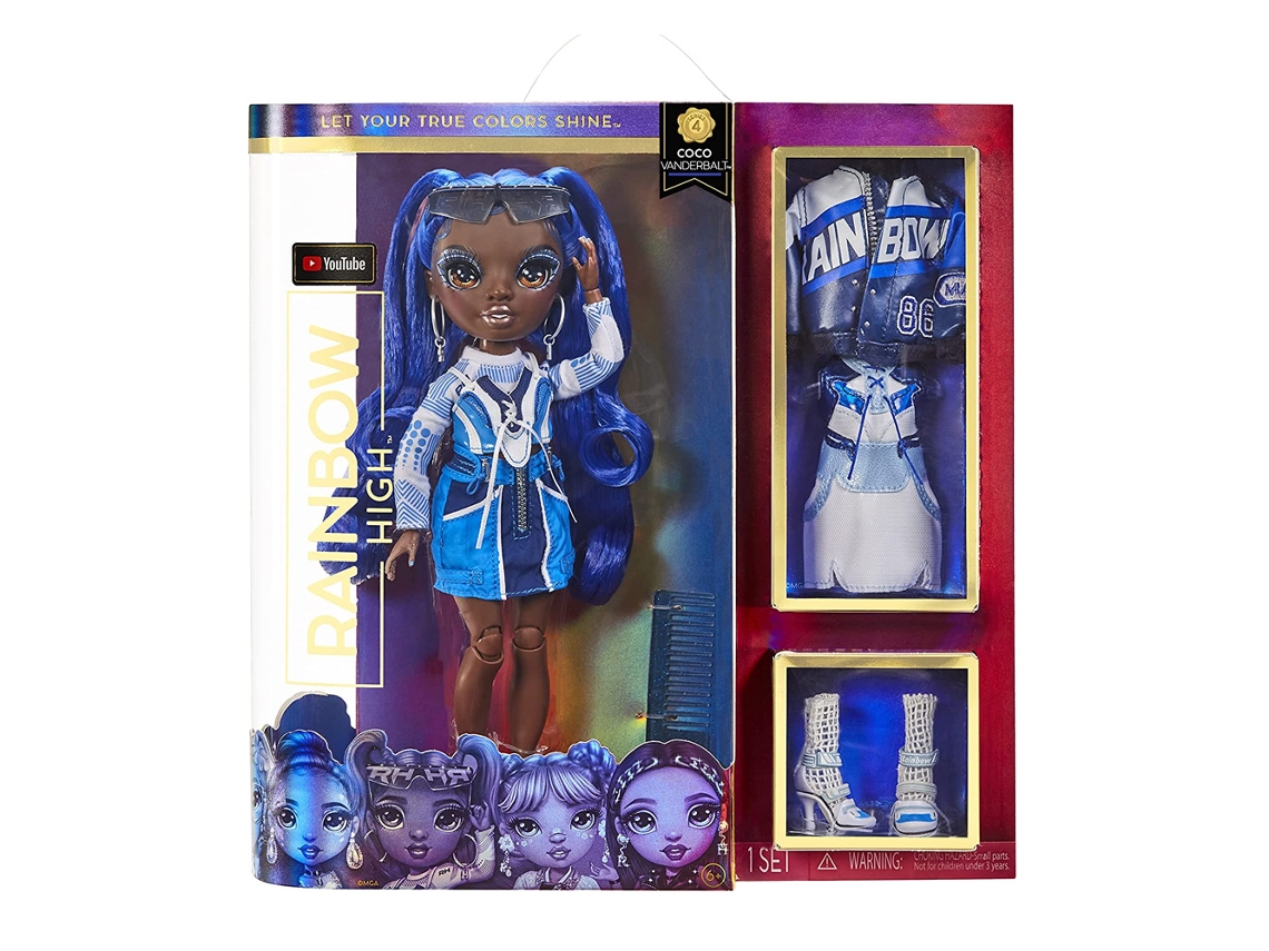 MuÃÂÃÂÃÂÃÂ±eca RAINBOW HIGH Rainbow High Core Fashion Doll Coco Vanderbalt (Cobalt) (Edad MÃÂÃÂÃÂÃÂ­nima: 3 AÃÂÃÂÃÂÃÂ±os)