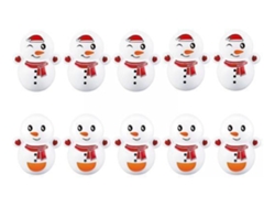 X 10 Piezas De Figuras Navideñas, Vaso De Muñeco De