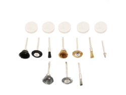Kit com 15 escovas de arame para esmerilhadeira, ferramentas de polimento e acessórios para furadeira elétrica.