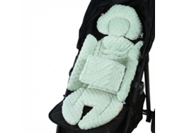Cojín de felpa suave para cochecito de bebé con soporte abdominal cómodo y transpirable DIGITALLAB Verde