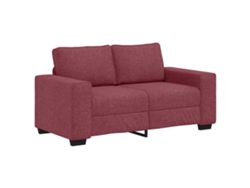 Maison Exclusive - Sofá De 2 Plazas Color Rojo Vino, 160x77x82 Cm, De Tela