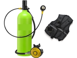 Mini Respirador Portátil Para Buceo De 2 Litros (color: Cabeza Negra)