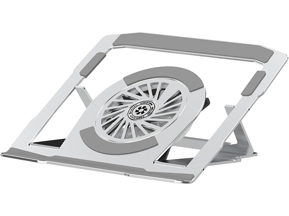 Soporte De Aluminio Para Ordenador Con Ventilador De Refrigeración, 55,9 Cm, Disipación De Calor Eficiente.