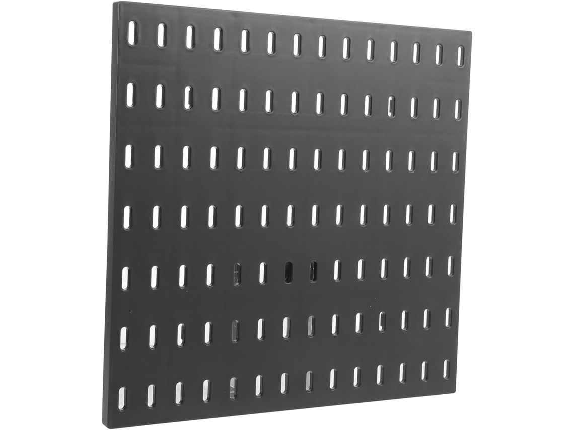 Panel Pared Perforado Plástico Negro 28 Requiere Perforación Almacenamiento Modular Herramientas Accesorios
