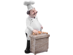 Adorno Figura Resina Blanca Estilo Europeo Decoración Cocina Hogar Estar Cafetería Chef Sala