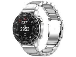 Bracelete Para Garmin (26mm) - Titânio Puro - Fivela De Segurança Prata