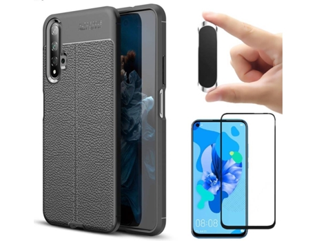 Carcasa, Protector y Soporte Huawei Honor 20 Rugged Leather Negro
