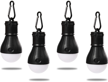 Linterna de Camping, 4X LED Linterna de Camping Lámpara de Camping a Batería, 3 Modos Impermeable Lámpara de Emergencia Nocturna Linterna Portátil ...