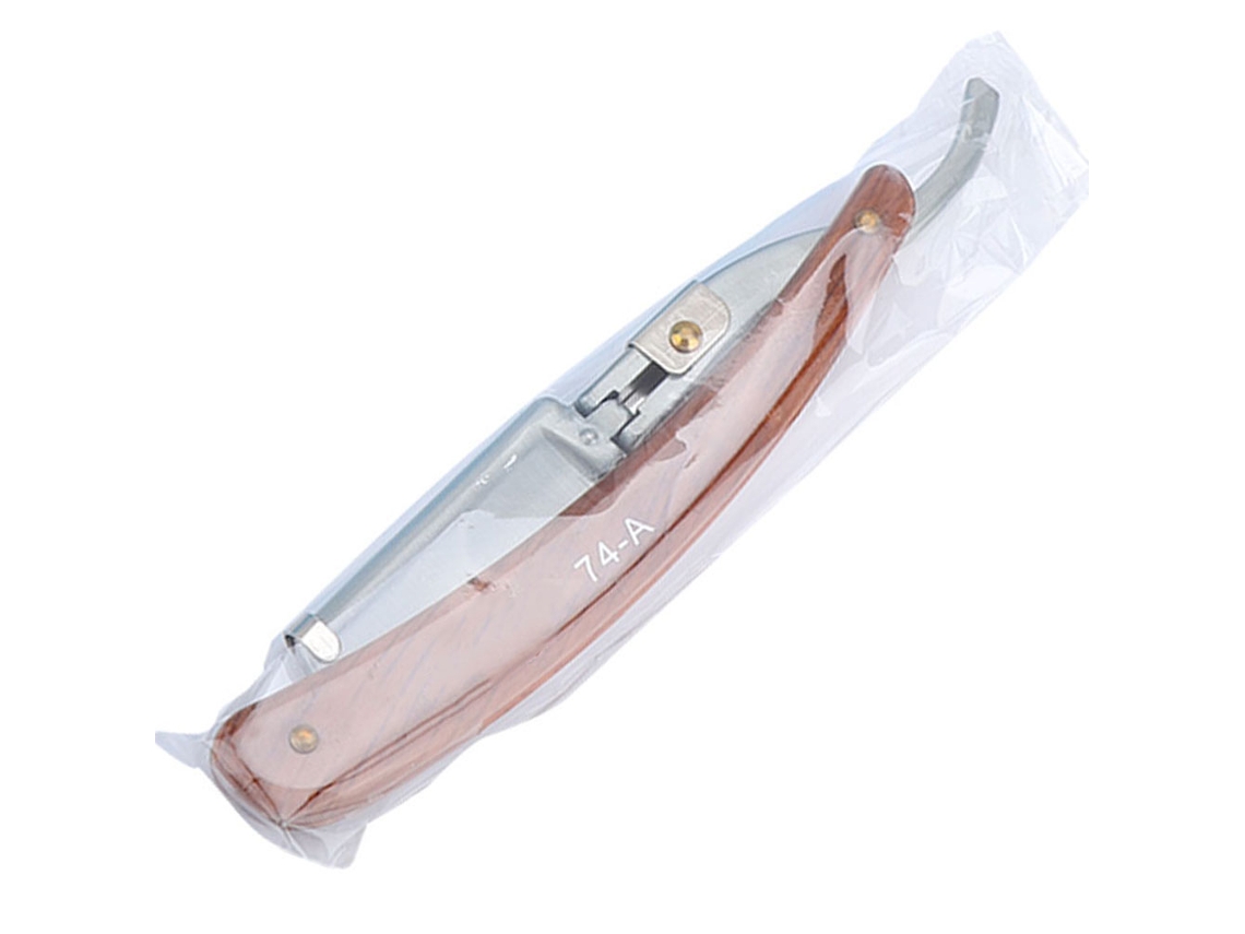 Navaja Recta Plegable Profesional De Acero Inoxidable Para Afeitar Barba Y Depilar Pelo Herramienta Manual A-74