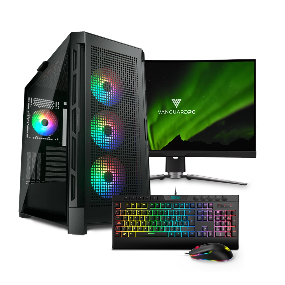 Desktop Gaming VANGUARD R70088 (AMD AM5 Ryzen 7 9800X3D - NVIDIA GeForce RTX 5080 - RAM: 64 GB - 3 TB SSD)