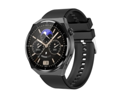 Ly Ebike - Reloj inteligente de silicona resistente al agua IP68 de 1,39 pulgadas (negro)