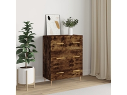Aparador De Madera De Ingeniería Roble Ahumado 69,5x34x90 Cm