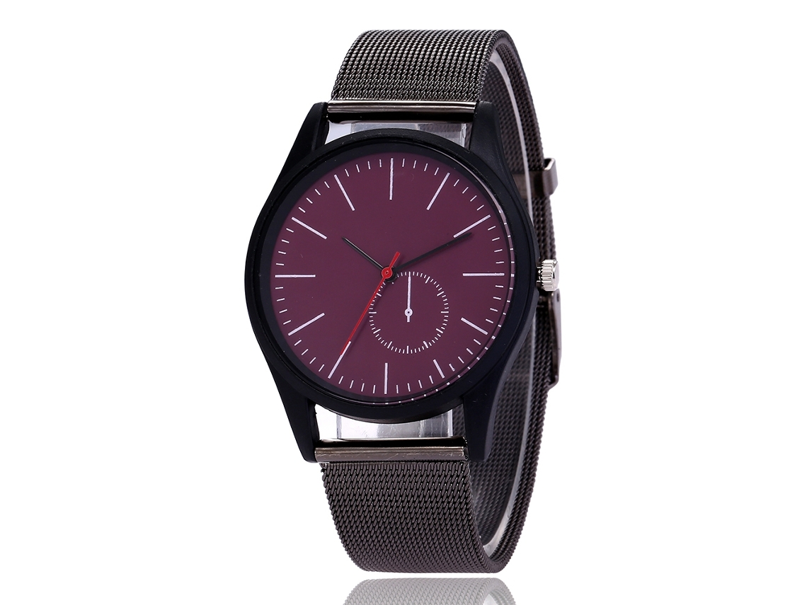Reloj De Pulsera Analógico De Cuarzo Para Parejas, De Estilo Sencillo E Informal, Con Correa De Cuero (azul)