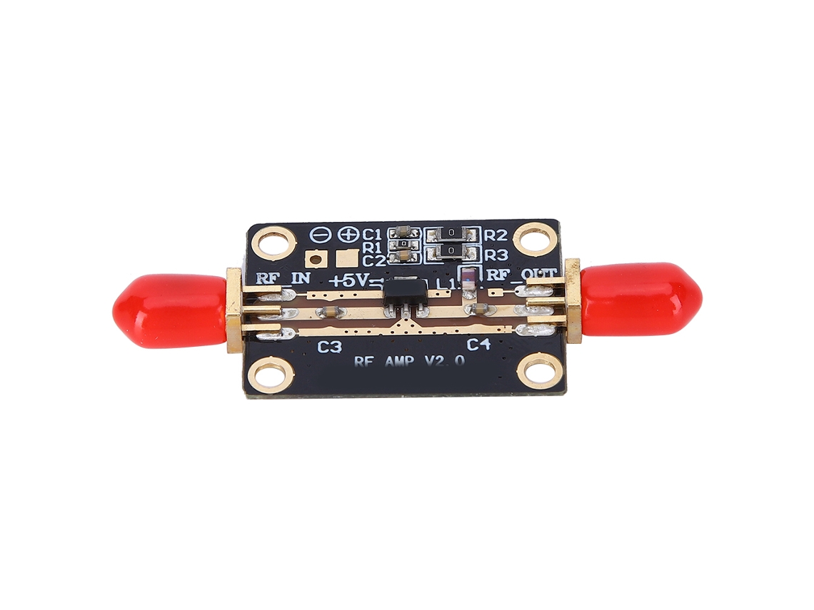 Módulo amplificador de RF de banda ancha, alta ganancia y bajo ruido, 0,05-4 GHz, 1 W