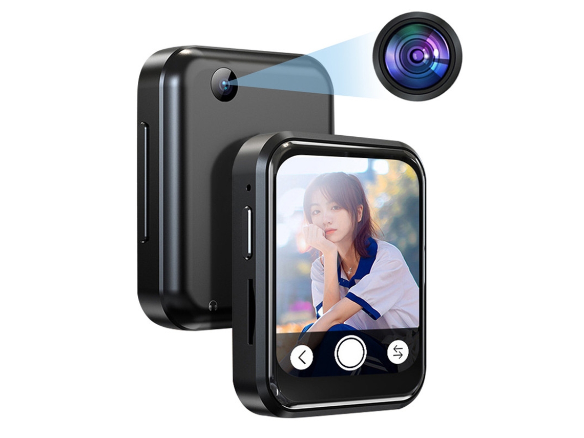 MP3 YIZHOOD (4G) Bluetooth 5.4 Pantalla táctil completa Deporte portátil Radio FM Voz negro