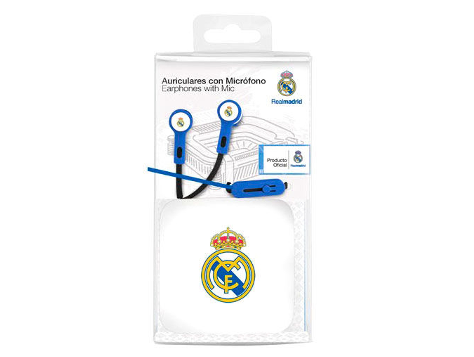 Auriculares SEVA Real Madrid (In Ear - Micrófono - Estampado)
