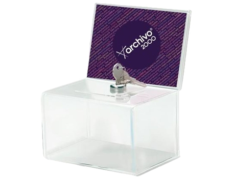 Urna Archivo 2000 Transparente (15,5 x 11 x 20,5 cm)