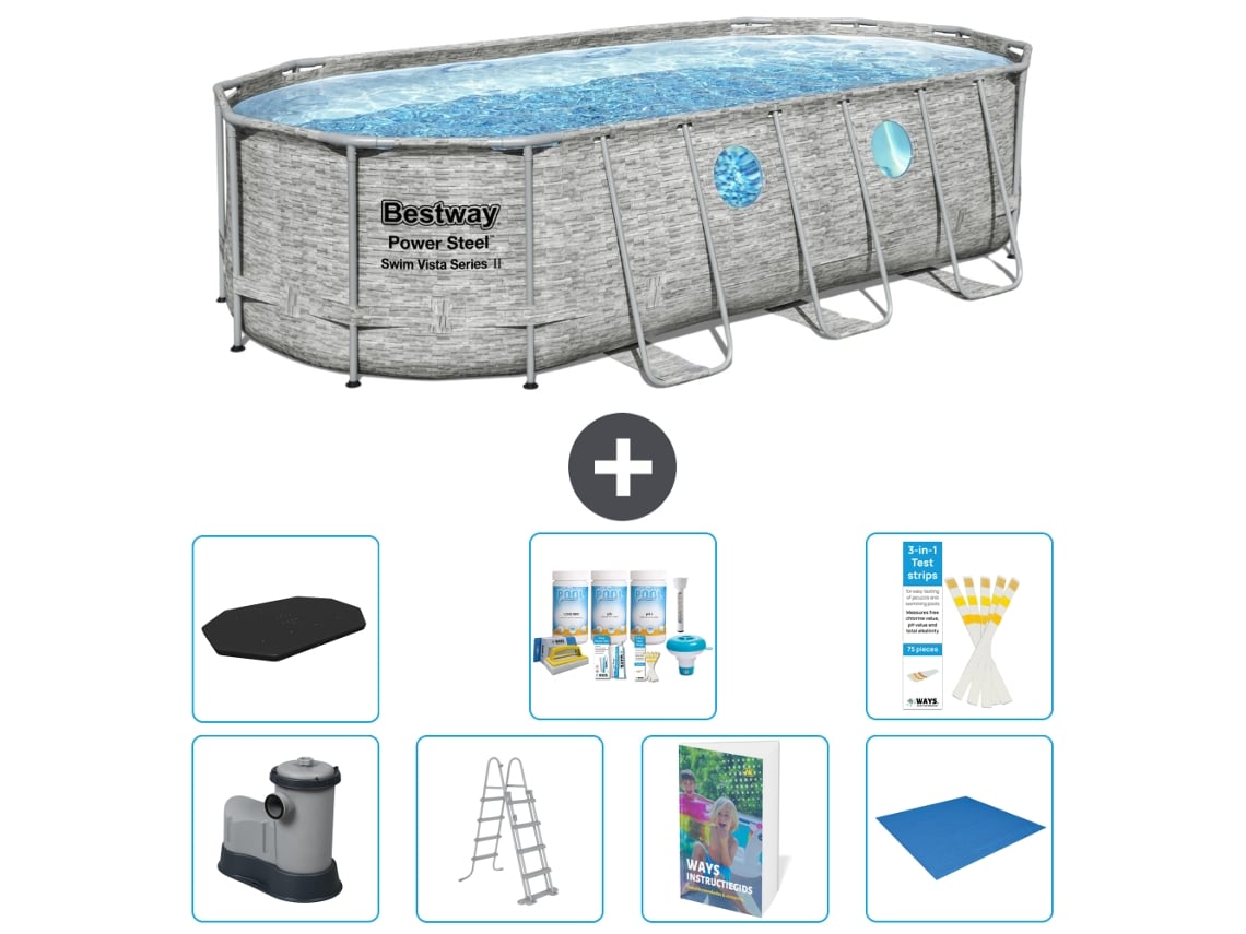 Bestway Piscina Bestway Power Steel Oval - 549x274x122 Cm - 8-peças S599