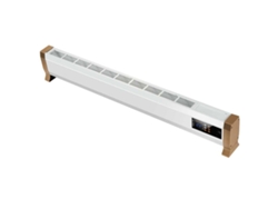 Convector Eléctrico Ultrafino 1800 W Con Mando A Distancia Mpc Alacant 1800 W Para Instalación En Suelo. Blanco metalizado.