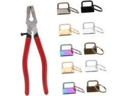 Llavero Diy De 50 Piezas Con Cordón Y Clip Para Manualidades.