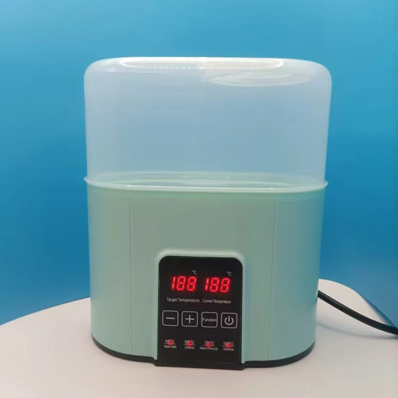 (verde 110v) Calentador Y Esterilizador De Biberones 2 En 1, Calentador Automático Inteligente De Temperatura Constante.