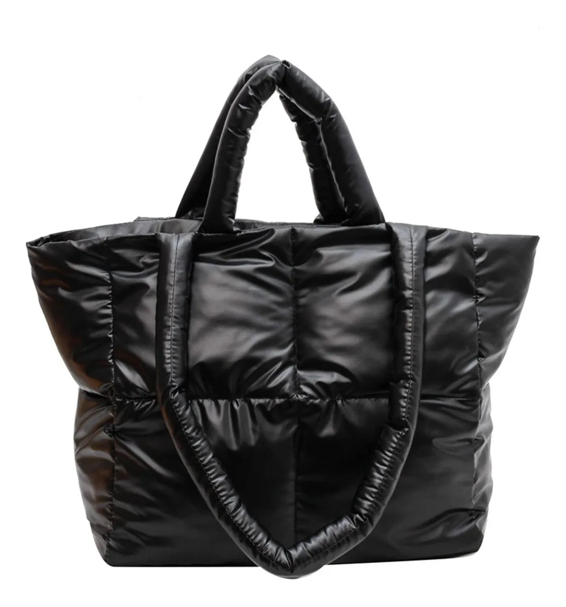 Bolso de hombro acolchado para mujer, bolso Fofavayotoy
