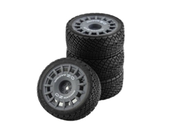 Neumáticos Para Coches De Carreras Rc 1/10 Para Tt01, Tt02, Xv01, Ta06, Ptg-2 Y Hpi Wr8. Diámetro: 67 Mm, Ancho: 28 Mm, Hexágono: 12 Mm.