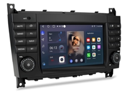 Gps Para Mercedes Benz W203 C209 Clc Android 13 Rádio | 4-core | 2gb 32gb | 9 Hd Ips | Carplay/android Auto Sem Fio | Dsp Áudio