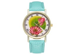 Reloj De Pulsera Ligero De Cuarzo Informal Para Mujer Zhoulianfa, Color Menta.