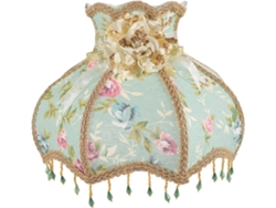 Lámpara De Techo Cilíndrica De Tela Con Estampado Floral Verde, Bombillas E27, Decoración Para Habitación De Princesa