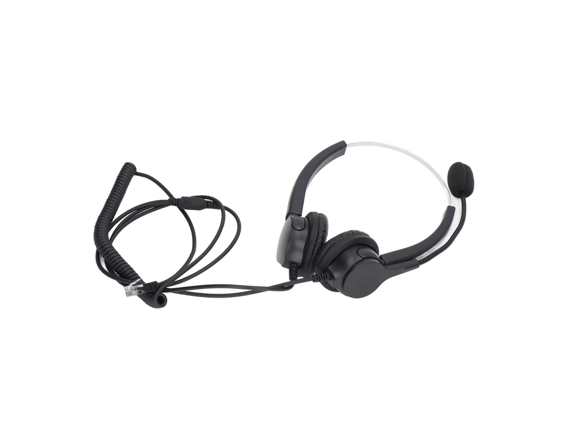 Fone De Ouvido Com Fio Para Centro De Chamadas Com Cancelamento De Ruído E Interface Rj9 Para Atendimento Ao Cliente