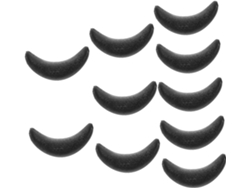 Juego de 10 reposacabezas, accesorio de peluquería, lavabo, cojín para el cuello, negro, ligero, Slowmoose