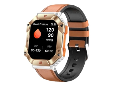 Reloj inteligente para hombre, relojes impermeables, Monitor de salud militar, voz AI, Bluetooth, llamada, reloj inteligente, brújula de aire de al...