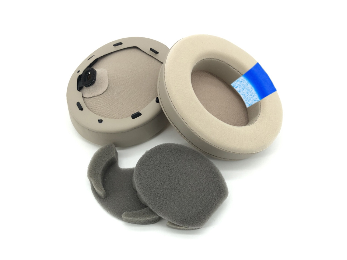 Almohadillas Para Auriculares Sony Wh-1000xm4 (un Par), Tejido De Piel Proteínica. Color Dorado Czhhmart.