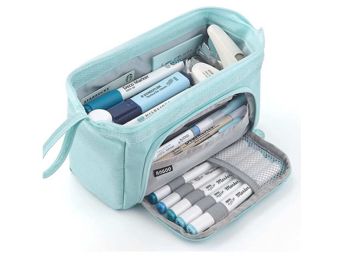 Estuche Para Lápices De Gran Capacidad, Bolsa Para Bolígrafos Portátil, Neceser De Cosméticos, Regalo Práctico