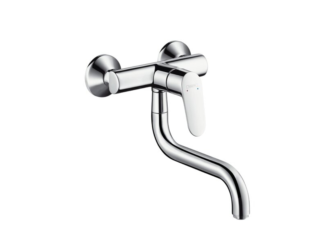 HANSGROHE Focus M41 monomando Mezclador de cocina, montaje en pared Lowspout, 1 chorro, cromado,