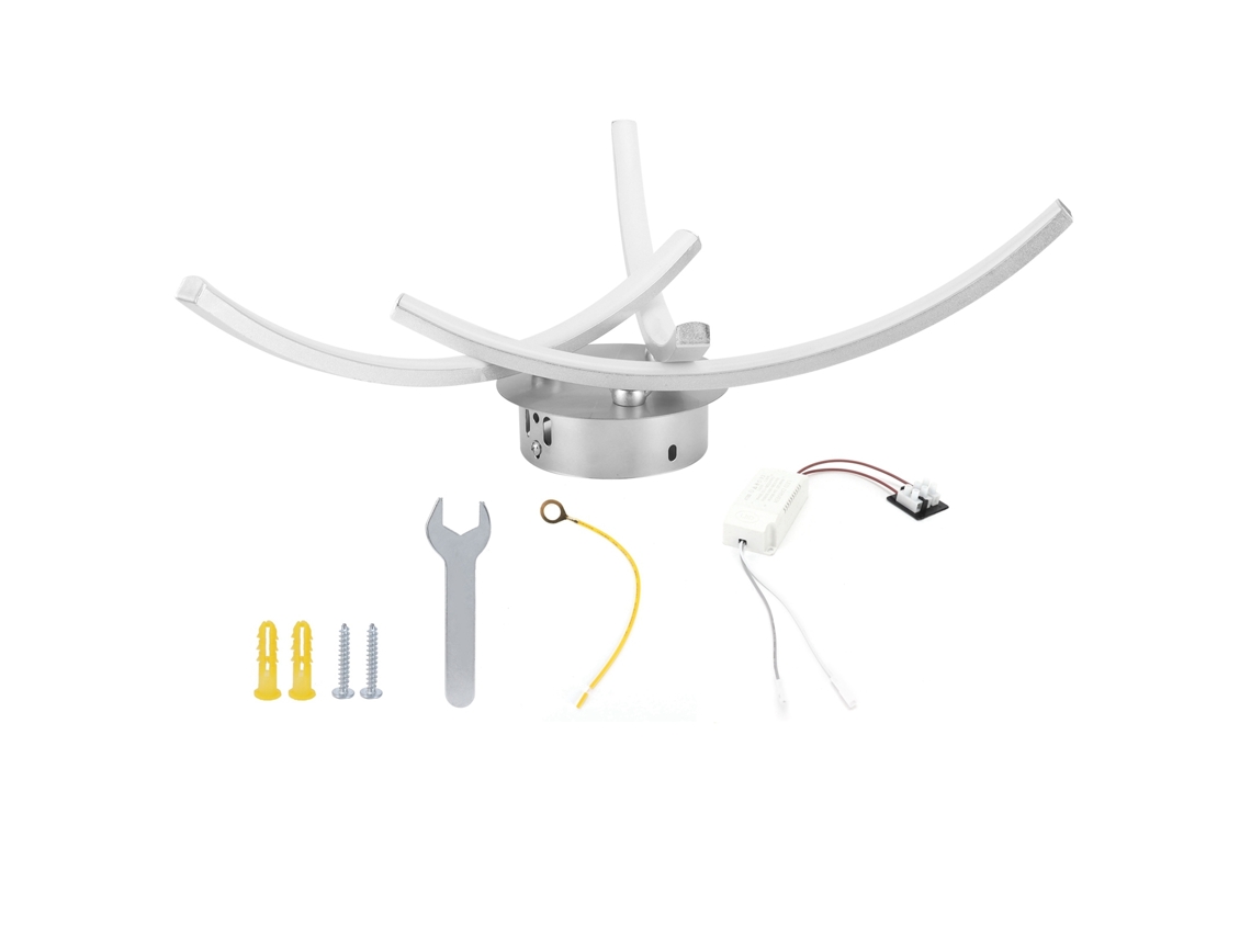 2026-lámpara De Techo 18w 105led Con Arco Para Sala Y Dormitorio Decoración Luz Cálida Ac85‑265v