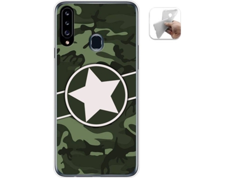 Carcasa Samsung Galaxy A20s TUMUNDOSMARTPHONE Camuflaje 01 Multicolor