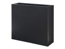 Jarrón Vaargel 82x90x30 cm Acero Negro Casa.pro