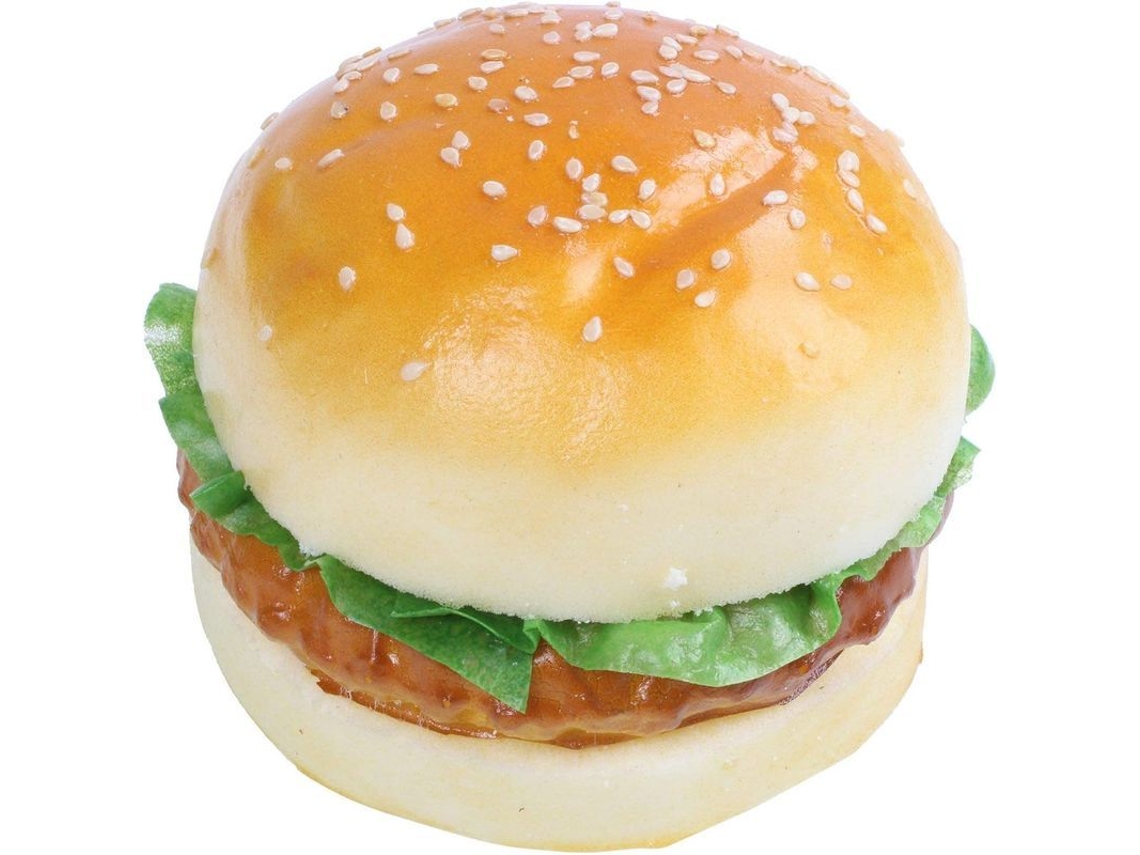 Hamburguesa Falsa Para Decoración Del Hogar, Juguete De Simulación Para Niños, Aplicación En Exhibición De Panaderías Y Fotografía, 10x10x8cm