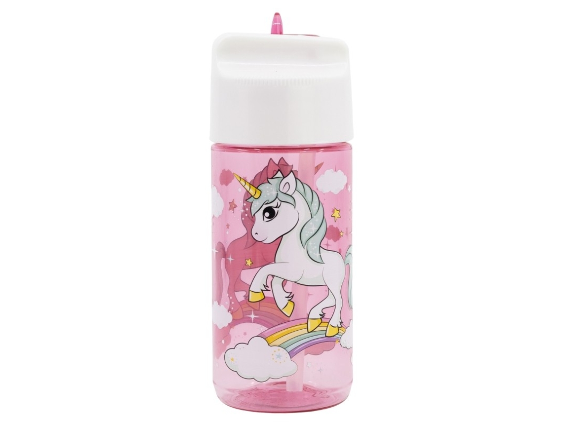 Garrafa Hidro 430Ml Unicornio Arcoiris