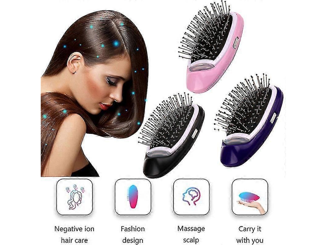 Peine eléctrico de iones negativos para el cabello, peine para peinar, cuidado del cabello, peine de masaje portátil, tienda Jinyubo